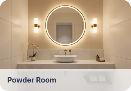 Powder Room portfolio example