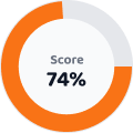 74% Objection Response score