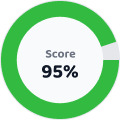 95% Active Listening score